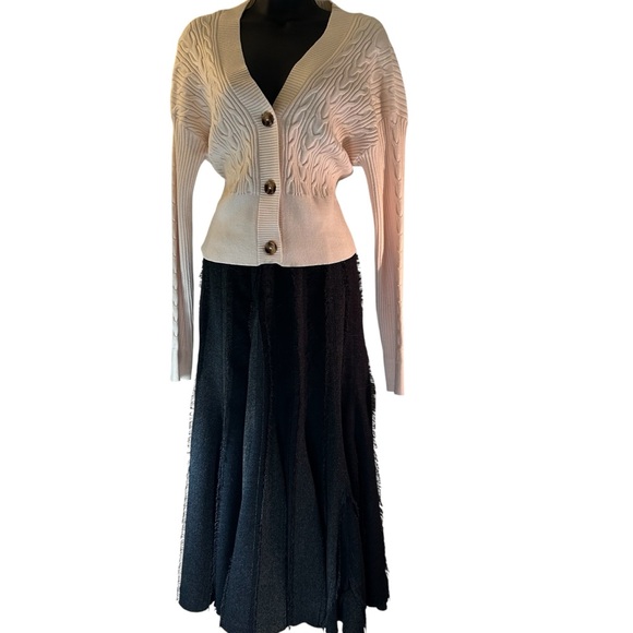Lena Gabrielle New York Gray Maxi Skirt - Picture 1 of 10
